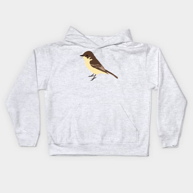 Eastern phoebe Kids Hoodie by stargatedalek